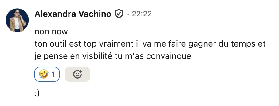 Message d'Alexandra Vachino