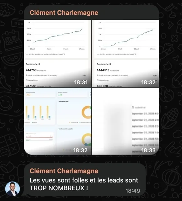Message de Clément Charlemagne