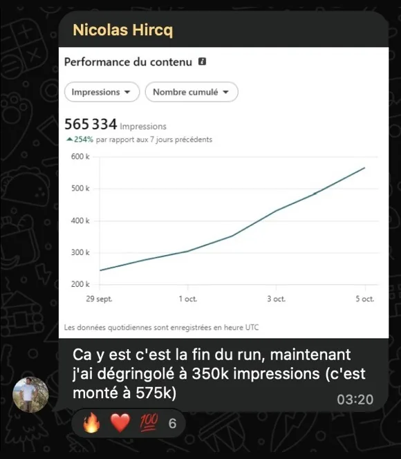 Message de Nicolas Hircq