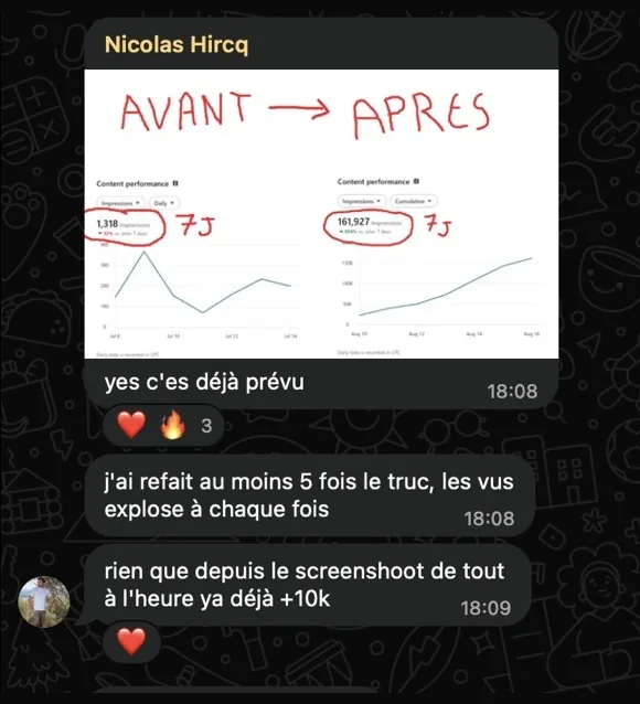 Message de Nicolas Hircq